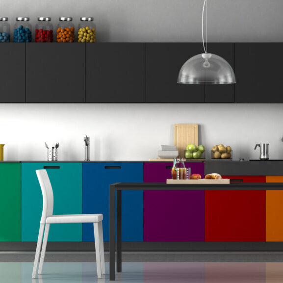 multi-colored-cabinets